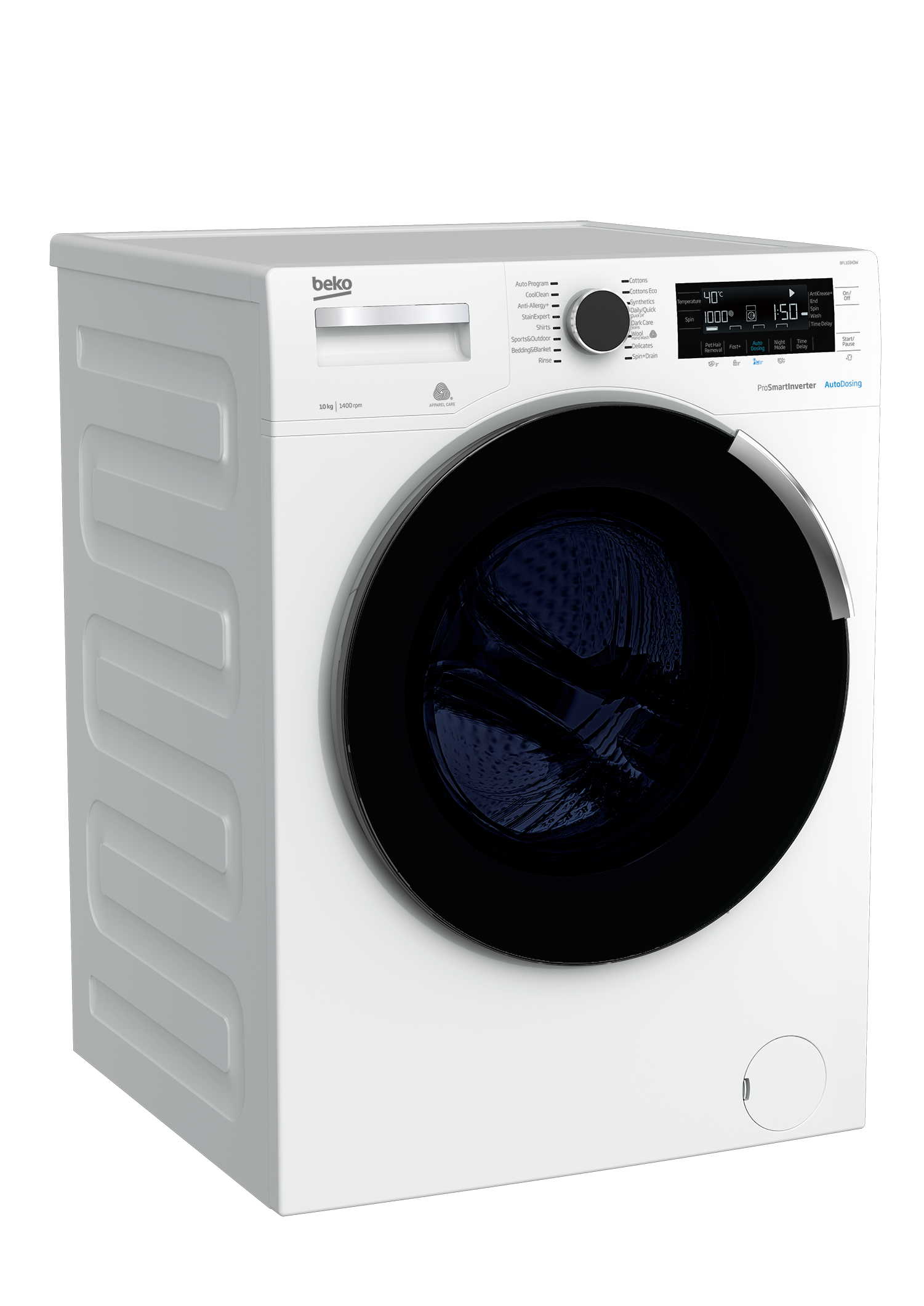 Front Load Autodose Washing Machine 10 Kg 1400 Rpm BFL103ADW BEKO