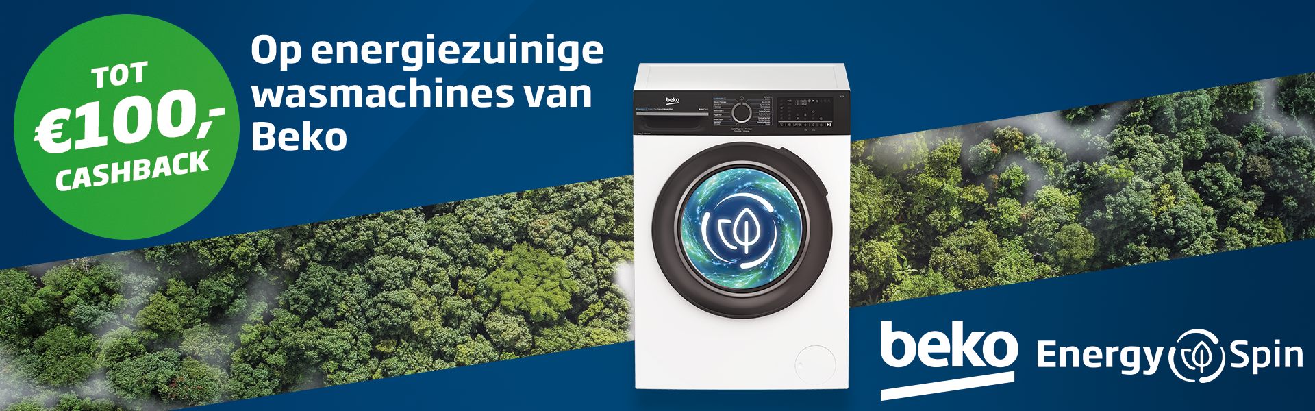 Beko wasmachines met EnergySpin - Nu met cashback