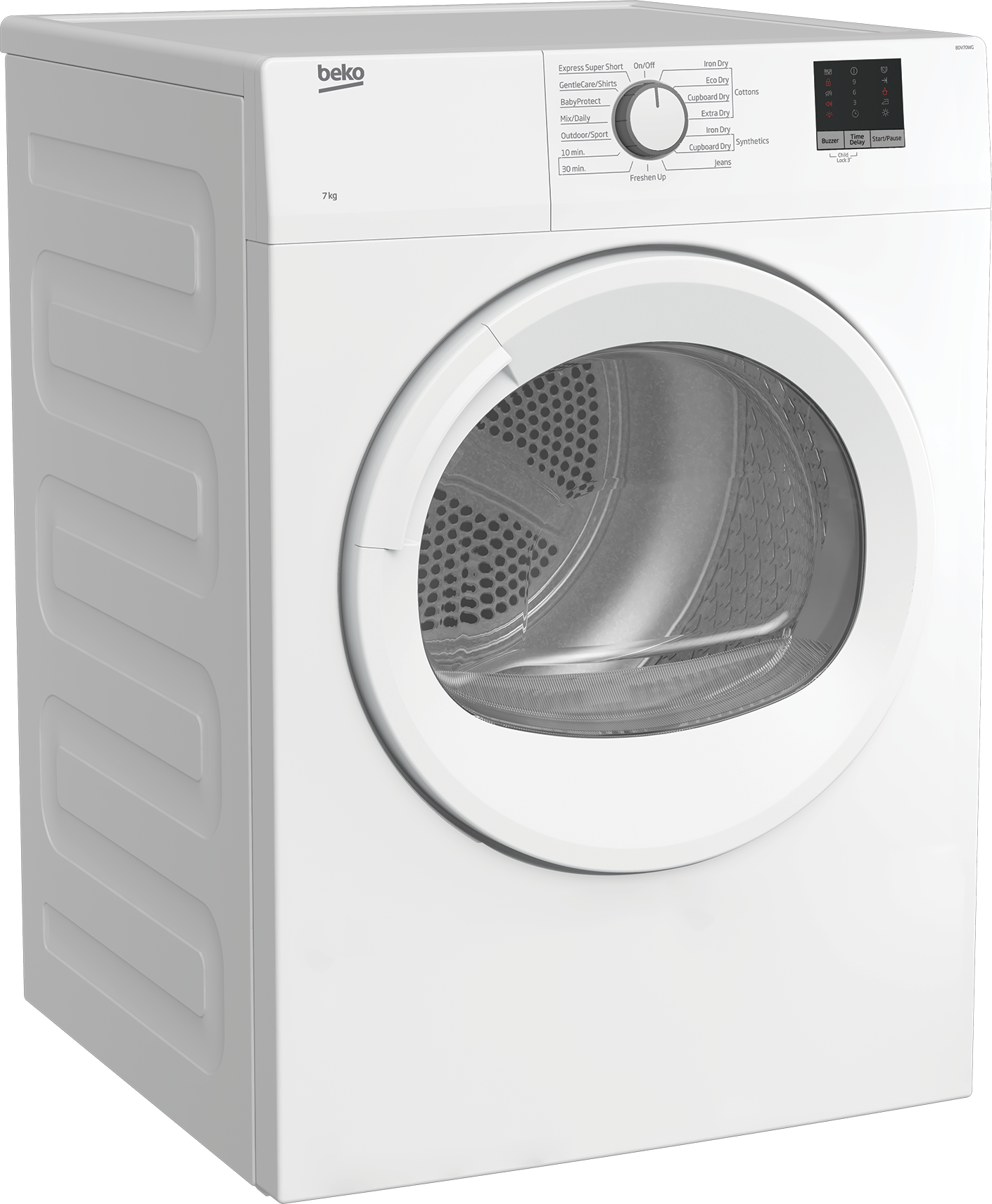 Tumble Dryer (Air Vented, 7 kg) | BDV70WG | BEKO