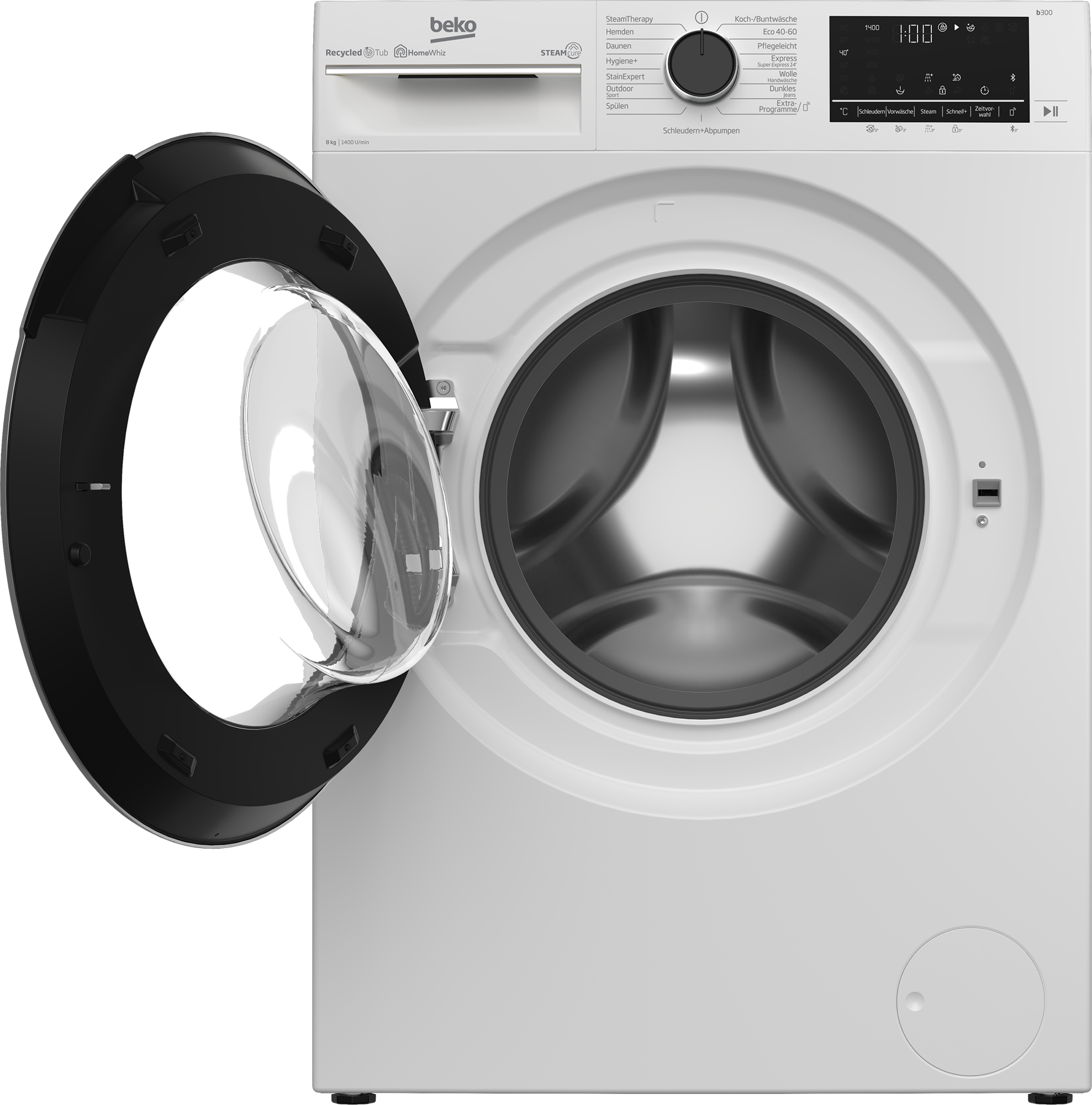 rpm) | (8 kg, BEKO Washing | Freestanding 1400 Machine B5WFU58415W