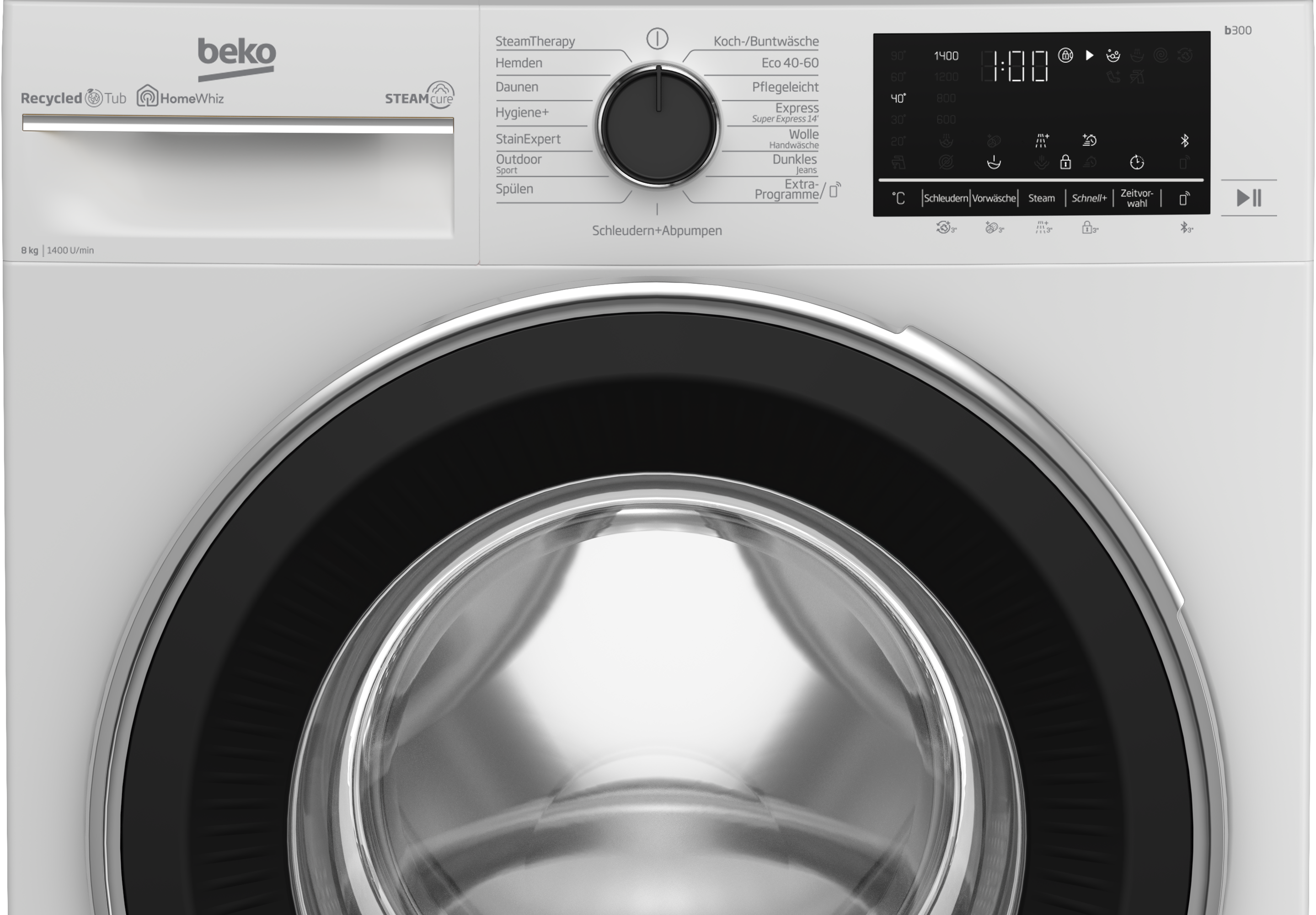 kg, Freestanding BEKO | 1400 Machine Washing rpm) (8 B5WFU58415W |