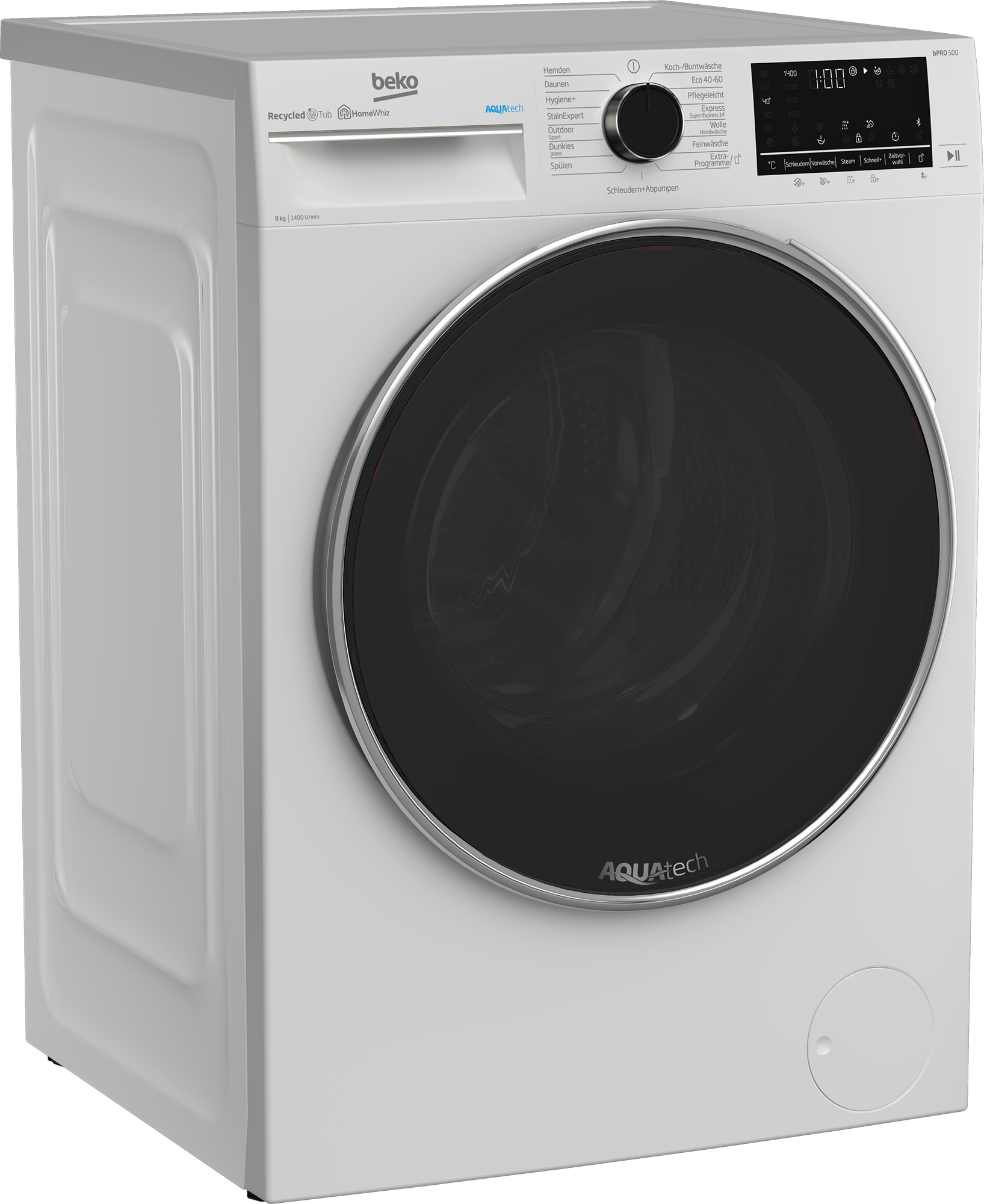 rpm) (8 Washing Machine B5WFU58418W 1400 | BEKO kg, Freestanding |
