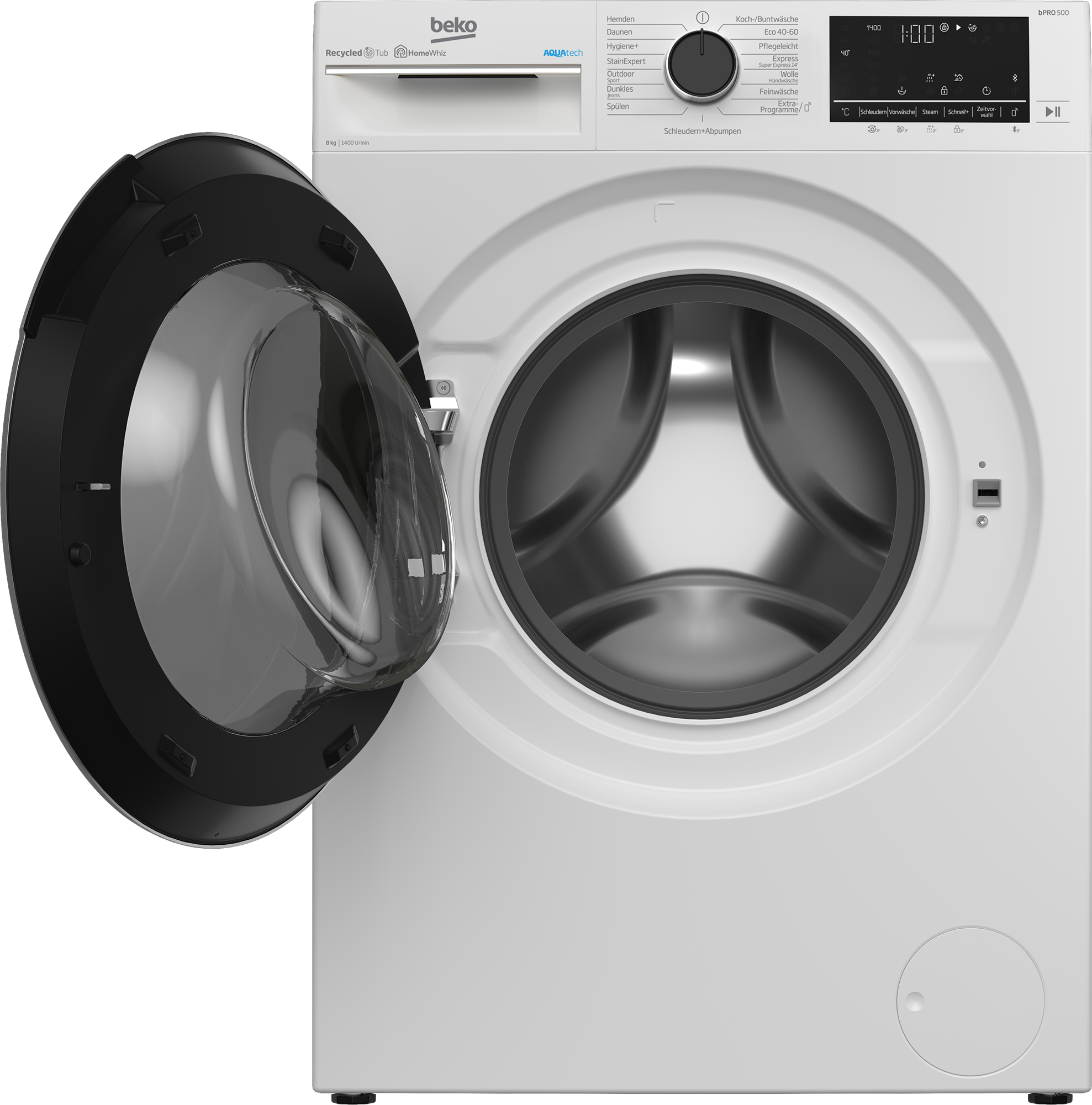 B5WFU58418W | Washing (8 | Machine 1400 rpm) kg, BEKO Freestanding