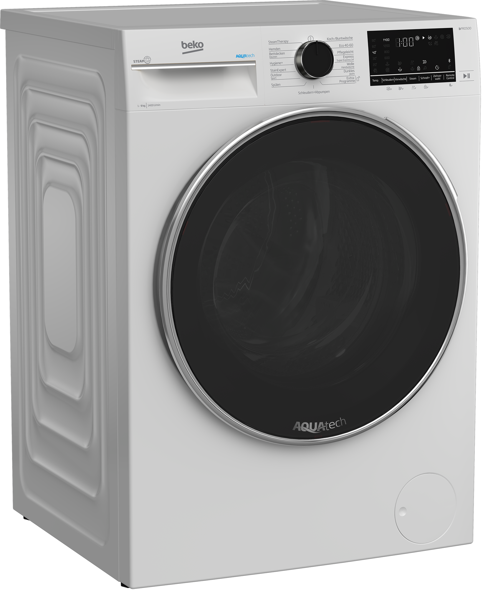 B5WFT594138W | rpm) Freestanding BEKO | (9 kg, Machine 1400 Washing