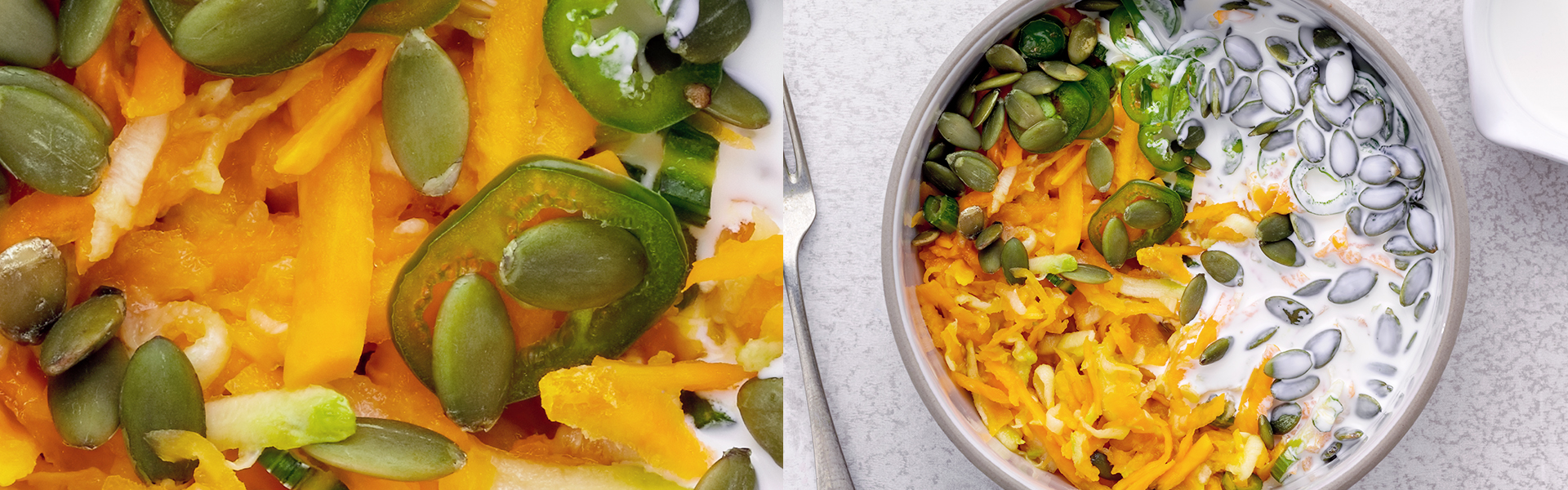 Raw Pumpkin Salad