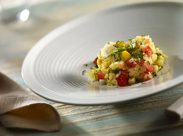 Taboulé de verduras y menta