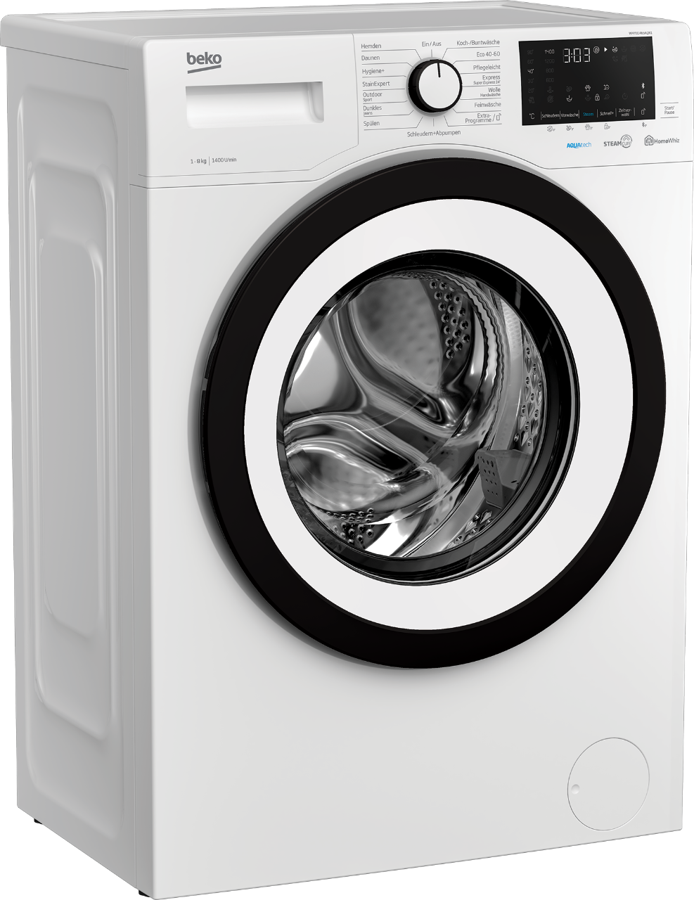 Freistehende Waschmaschine | WMY81465AQR1 U-Min) kg, BEKO | 1400 (8