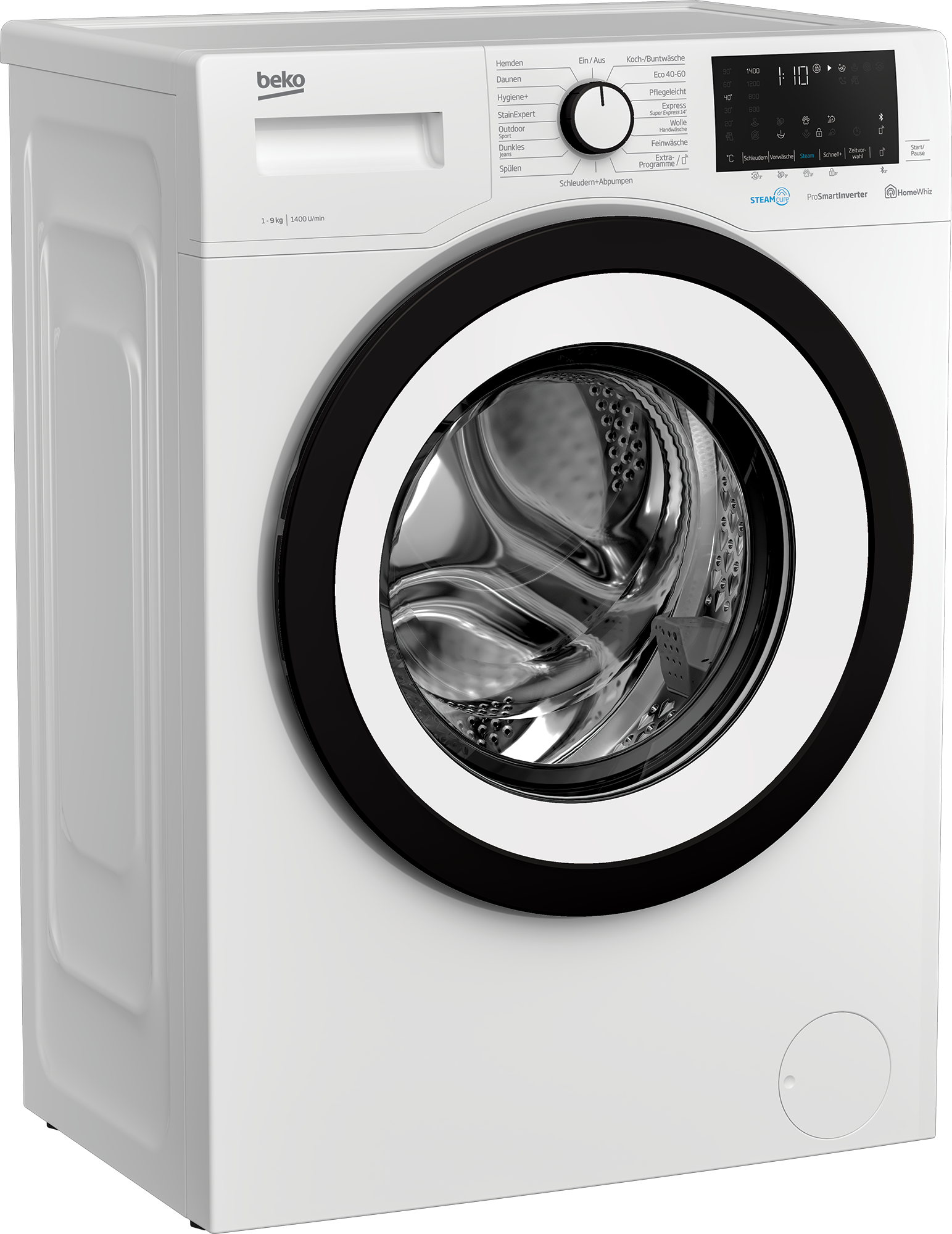 Freistehende Waschmaschine 1400 WMO91465STR1 BEKO | (9 kg, | U-Min)