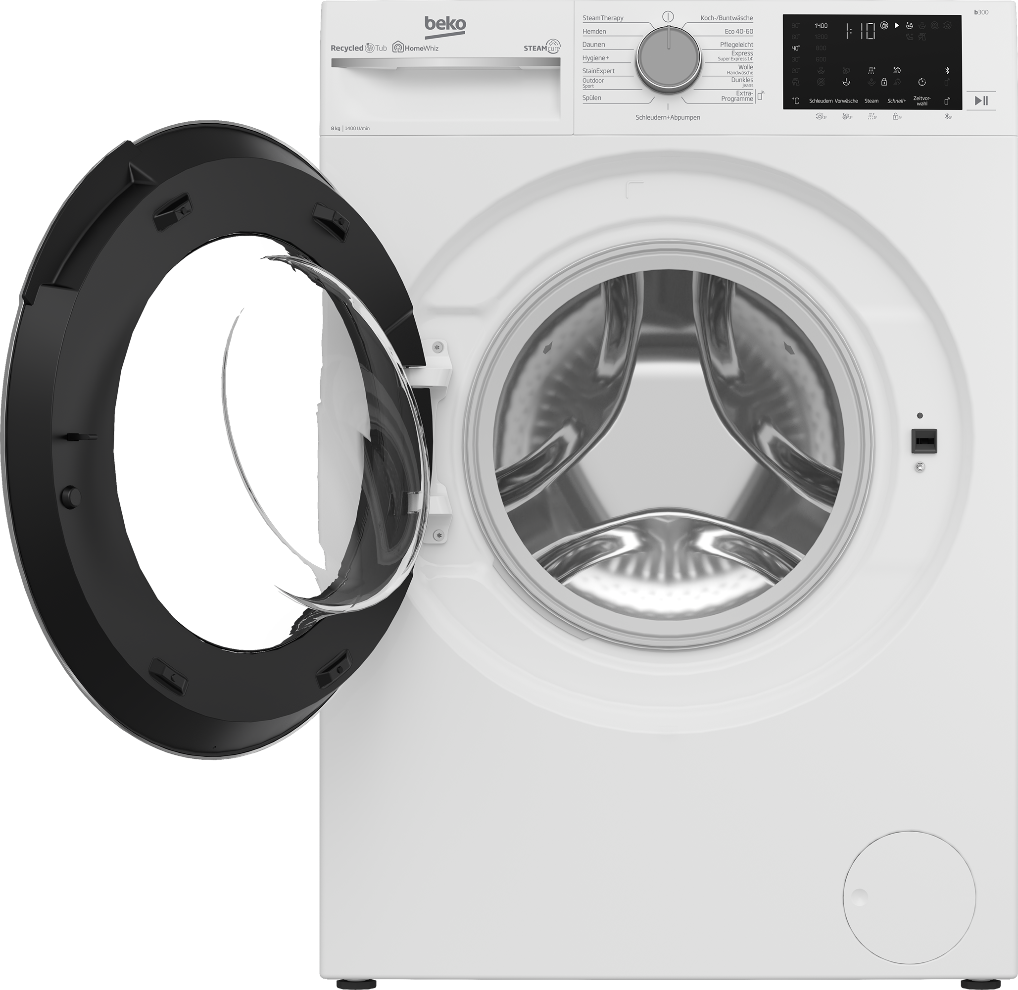 B3WFU58415W1 | Freistehende Waschmaschine (8 kg, 1400 U-Min) | BEKO