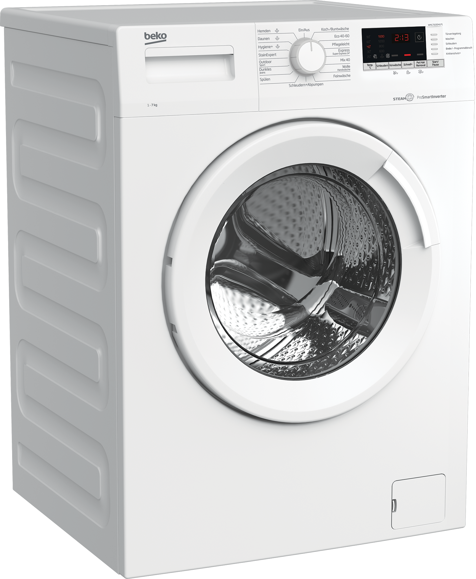 Freistehende Waschmaschine (7 kg, 1600 U-Min) BEKO WML7163O4LP1 | 
