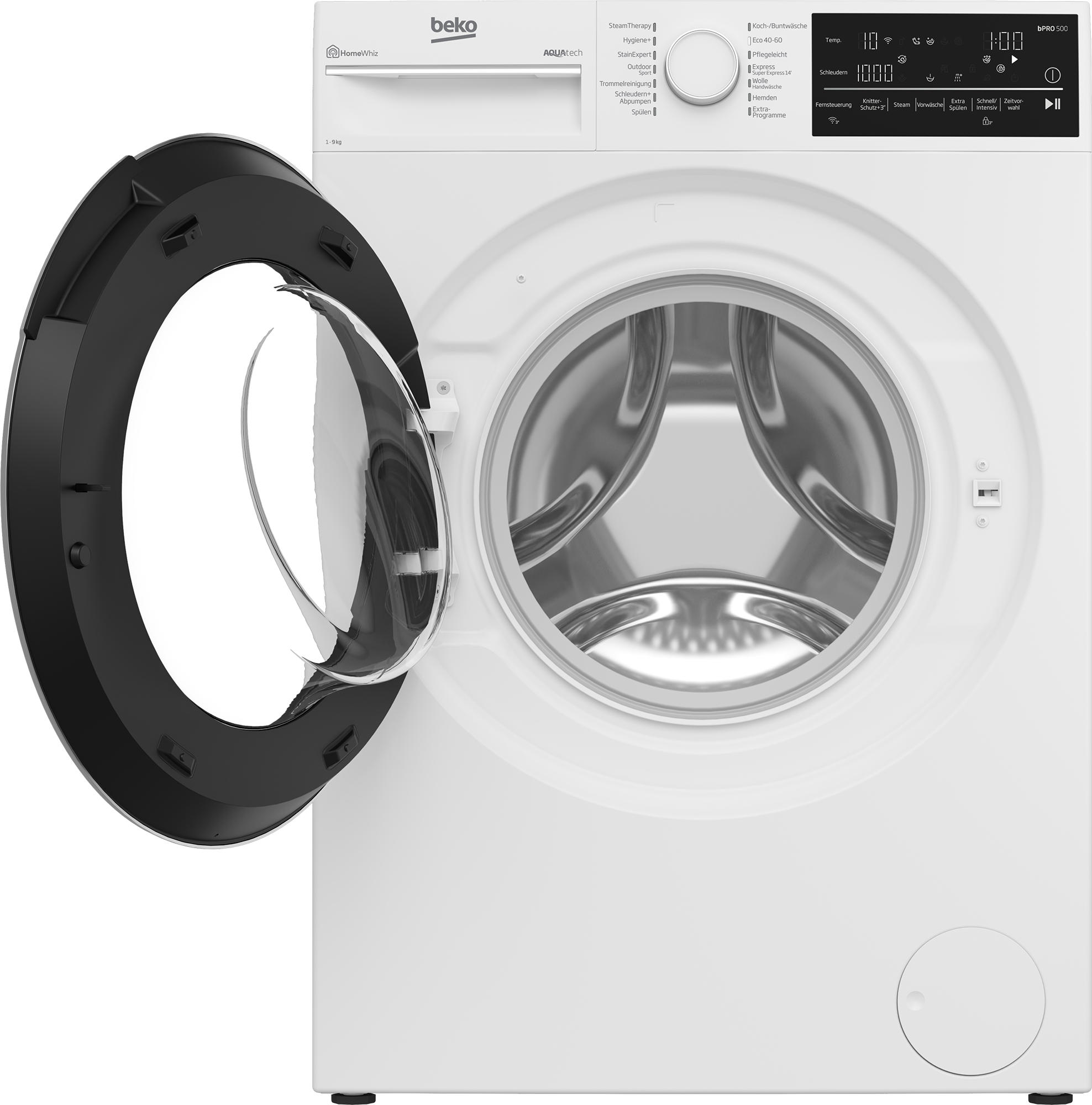B5WFT89418W | Freistehende Waschmaschine (9 kg, 1400 U-Min) | BEKO
