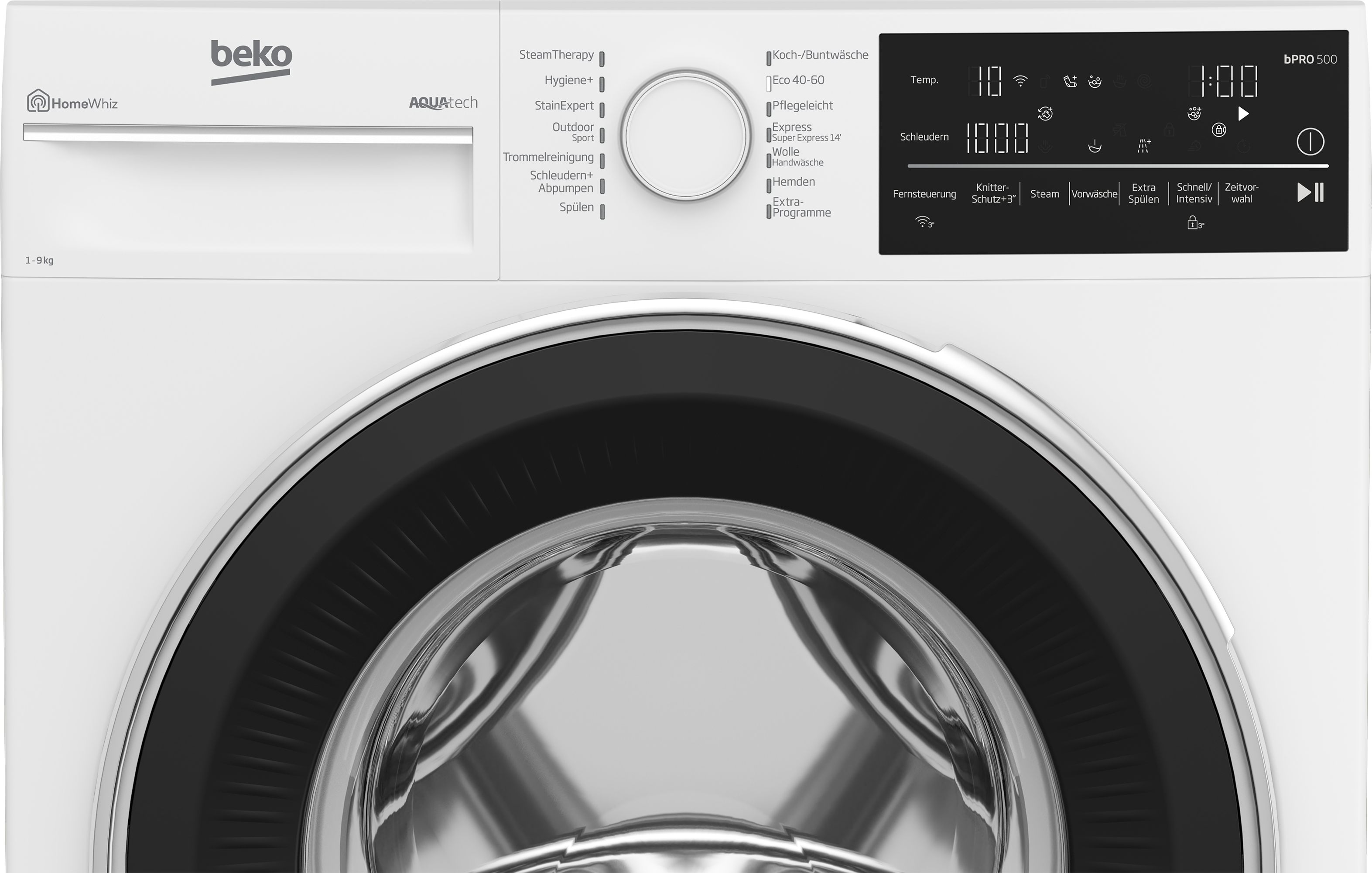 B5WFT89418W | Freistehende Waschmaschine (9 | kg, U-Min) BEKO 1400