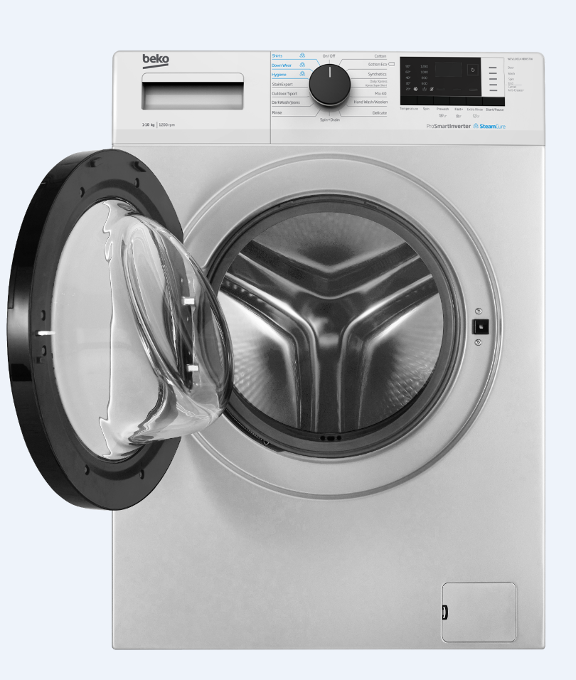 beko stainless steel washing machine