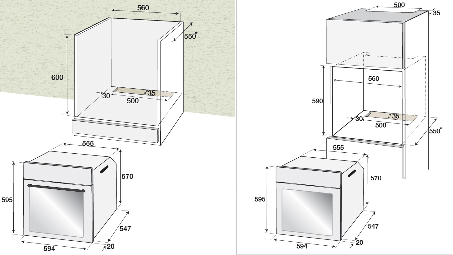 Built In Oven 60 Cm 66 L BIF22100X BEKO   En US 7756896305 201809251537770 Installation Diagramen US 