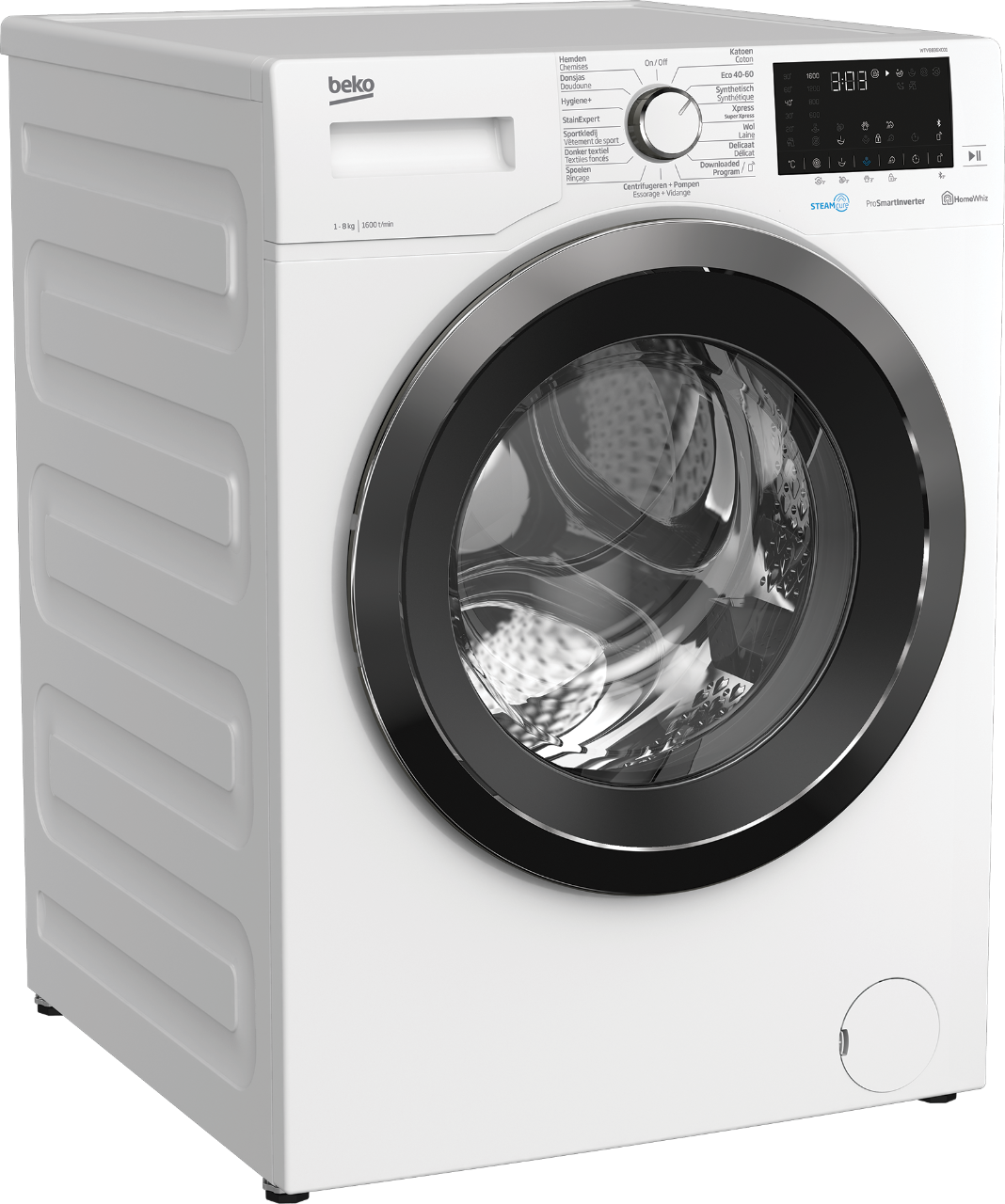 Inzet Verval marmeren Vrijstaande Wasmachine (8 kg, 1600 rpm) | WTV8836XC01 | BEKO