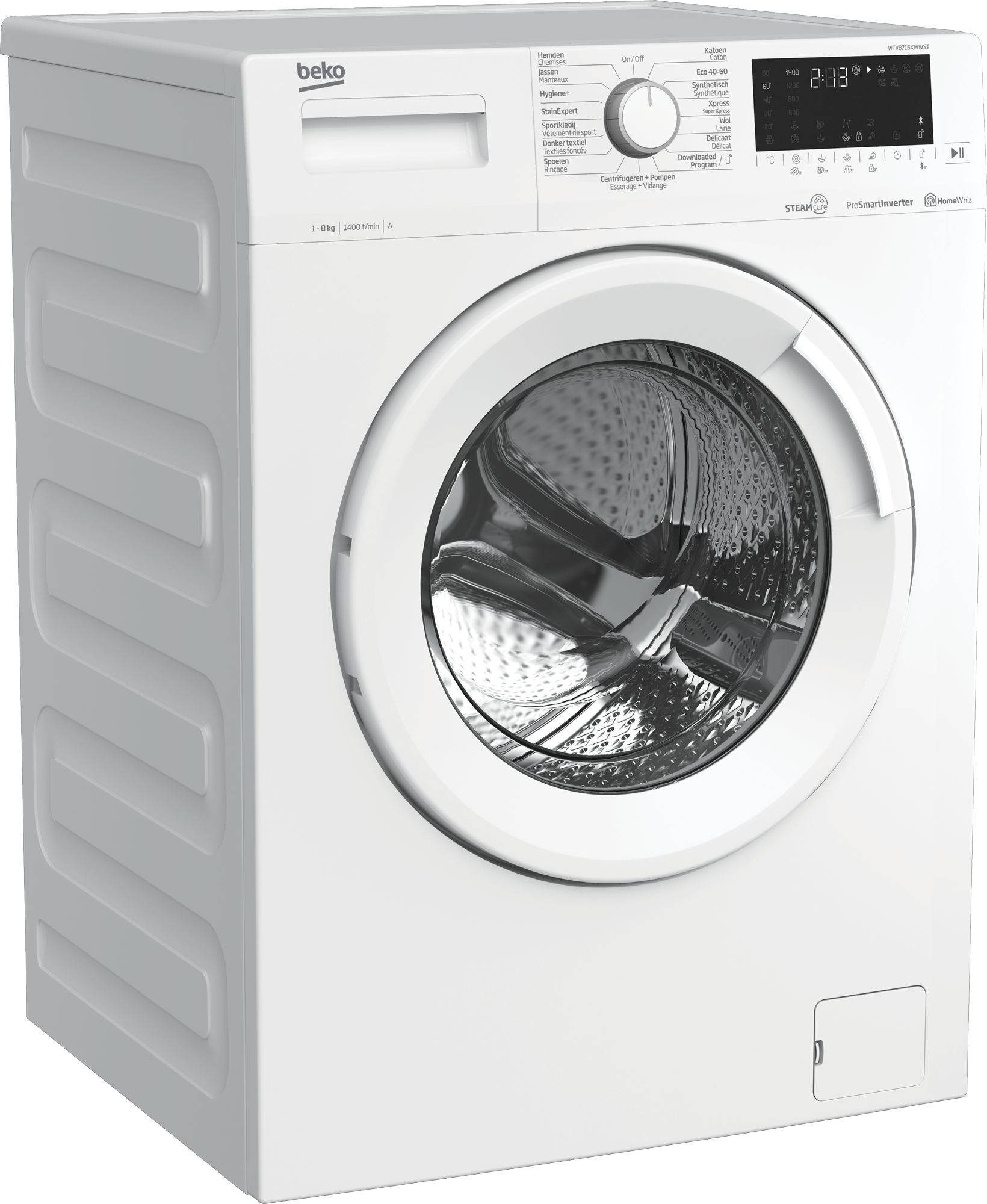 Regelen Uitvoeren Voldoen WTV8716XWWST | Vrijstaande Wasmachine (8 kg, 1400 rpm) | BEKO