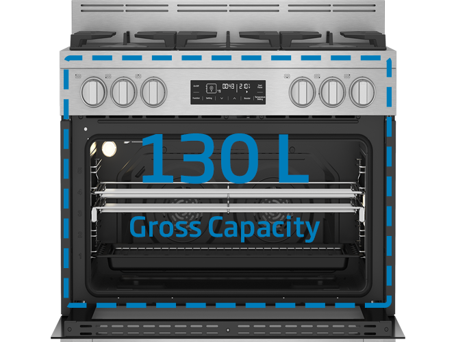 Freestanding Cooker (Multifunctional, 90 cm) BFC916GMX1 BEKO