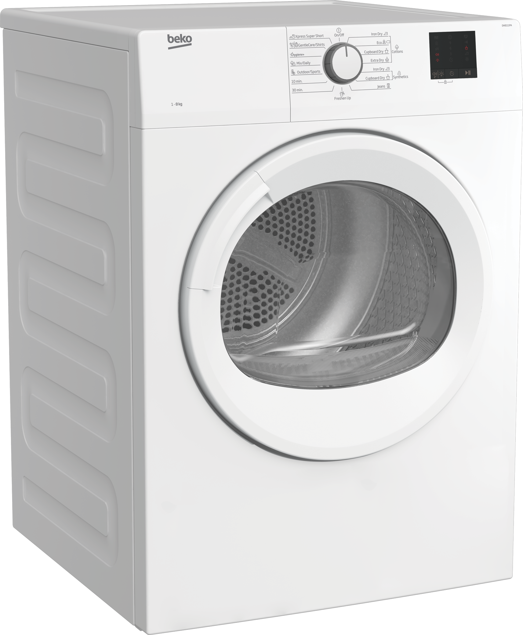 8 kg, air vented dryer | DA8111PA | BEKO