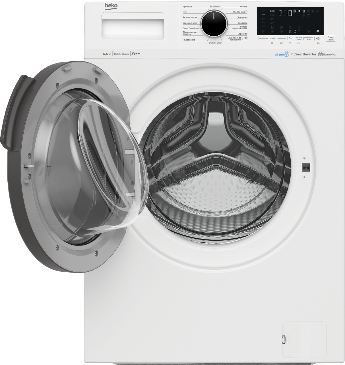 Стиральная машина Beko SteamCure WSPE6H616W - где купить, обзор и  характеристики на официальном сайте Beko