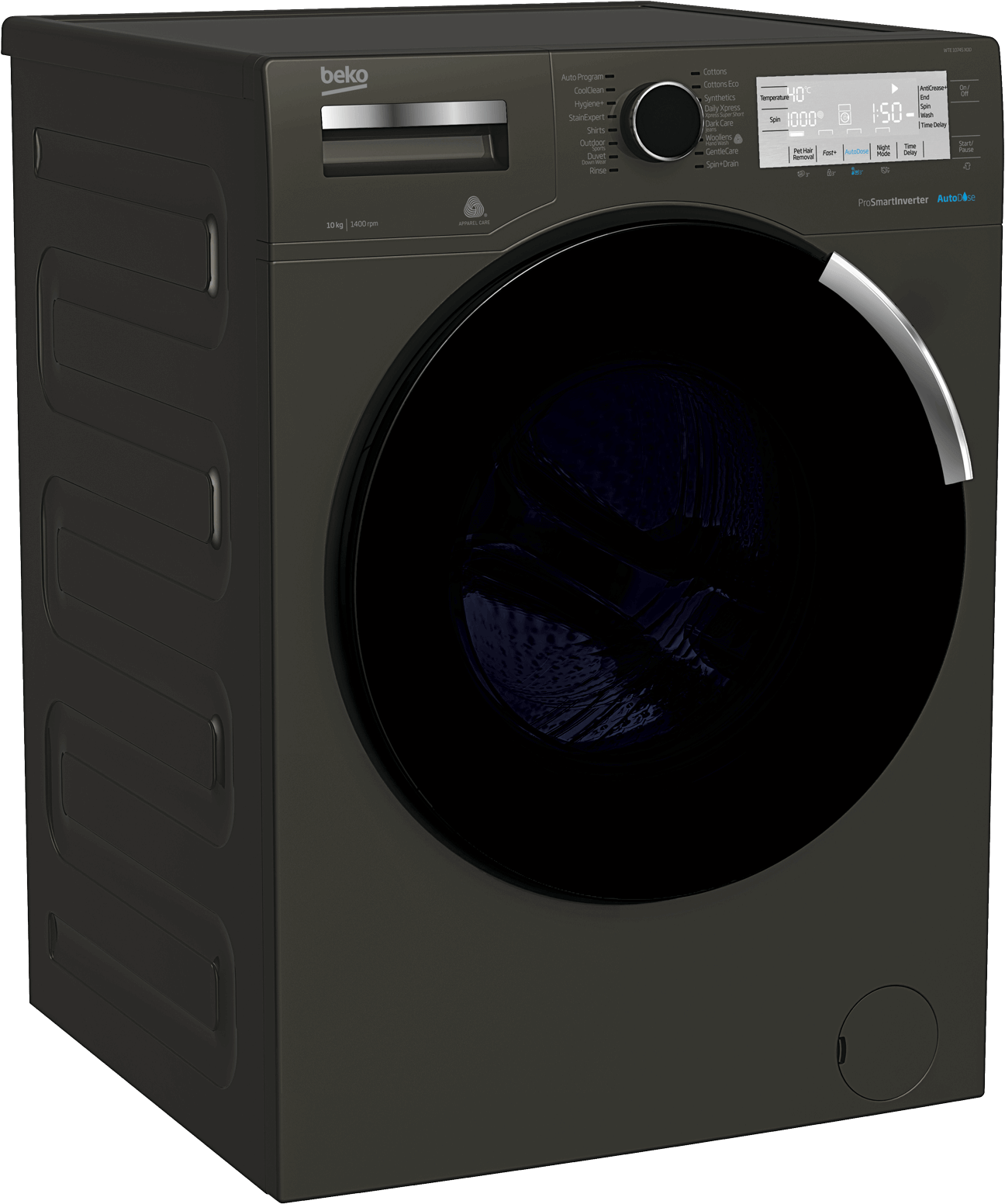 Freestanding Washing Machine 10 Kg 1400 Rpm Wte10745x0d Beko