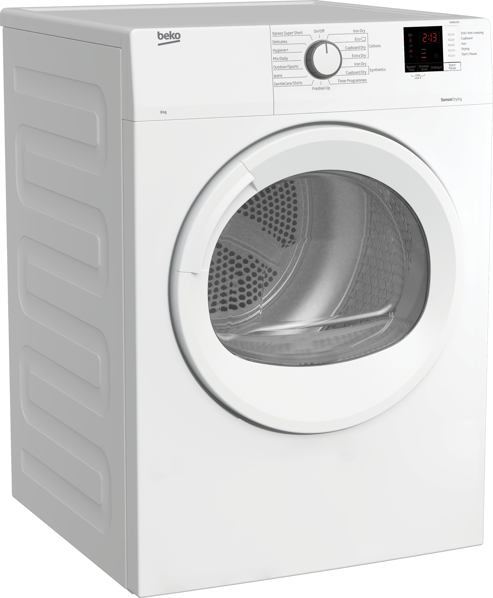 Tumble Dryer Air Vented 8 Kg Da8012ga Beko