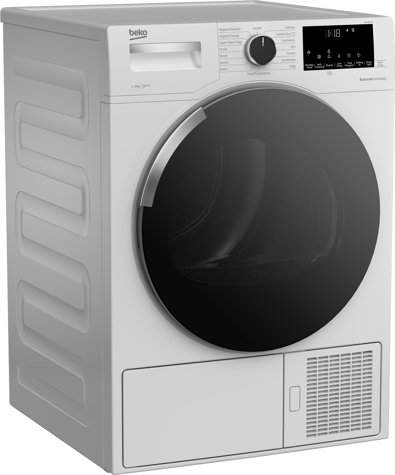 Tumble Dryer (Heat Pump, 9 kg) | DHY9P46W | BEKO