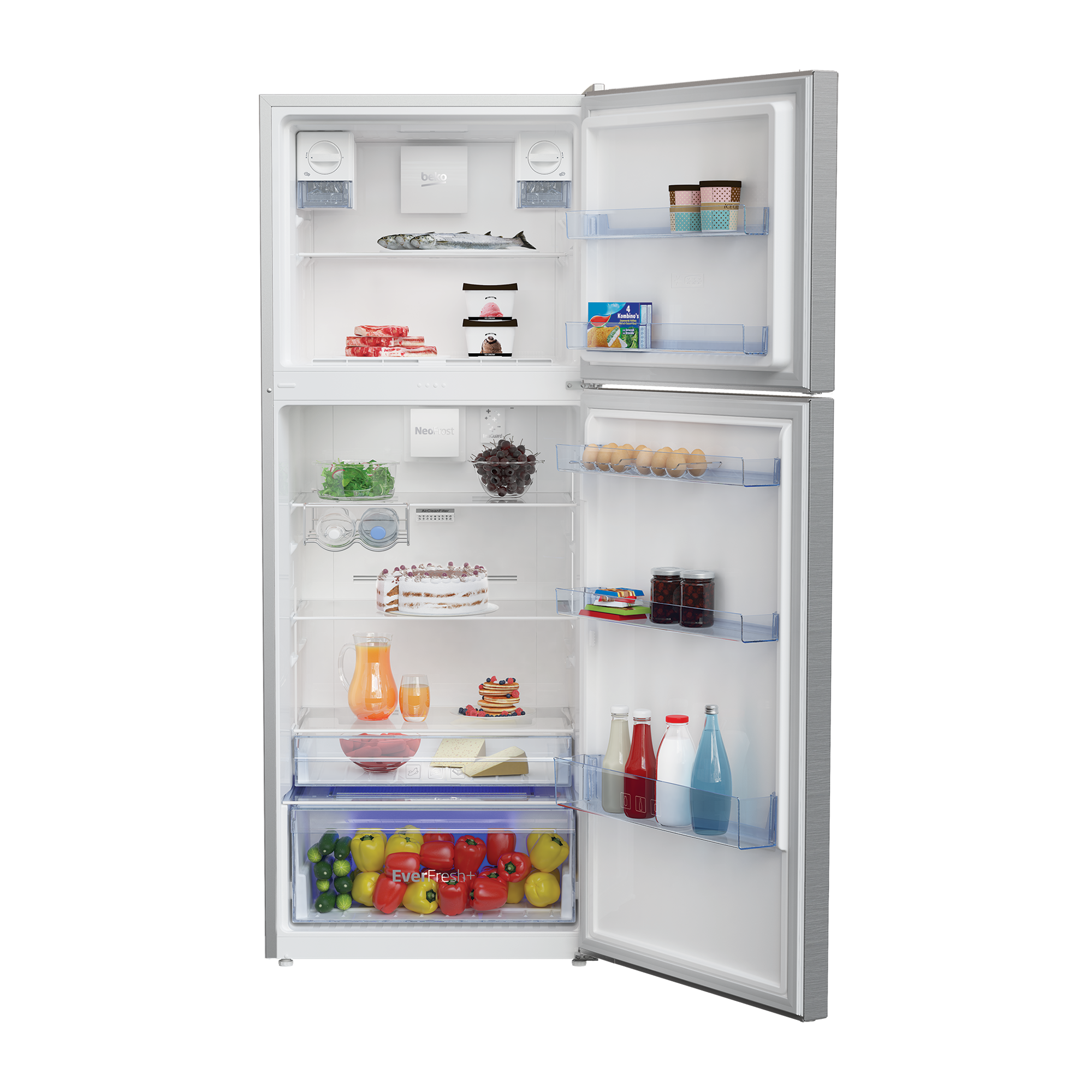 Fridge Freezer (Freezer Top, 70 cm) | RDNT470E50VZP | BEKO