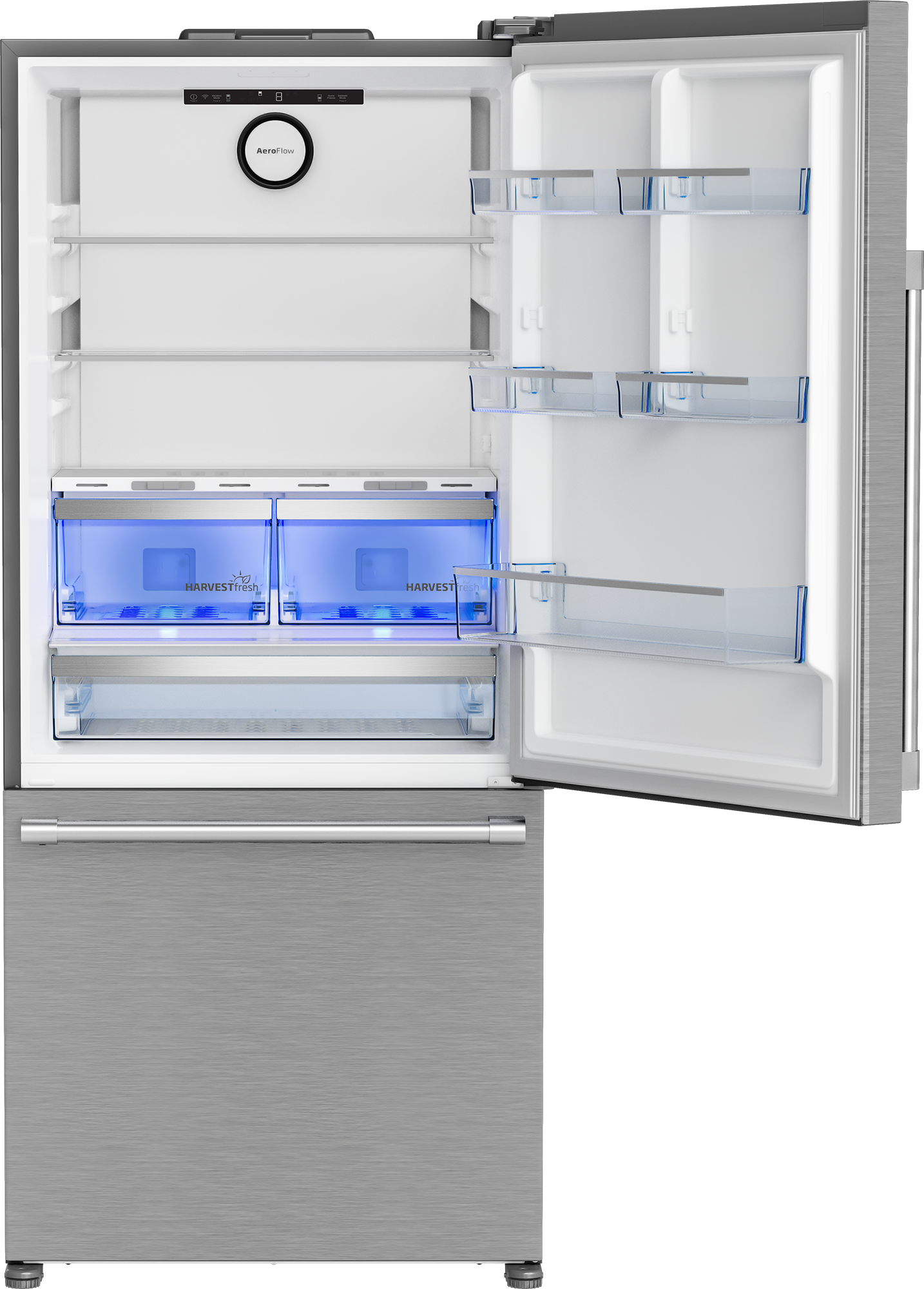 BFBF30216SSIML, 29.763779, Bottom Freezer Refrigerator with 