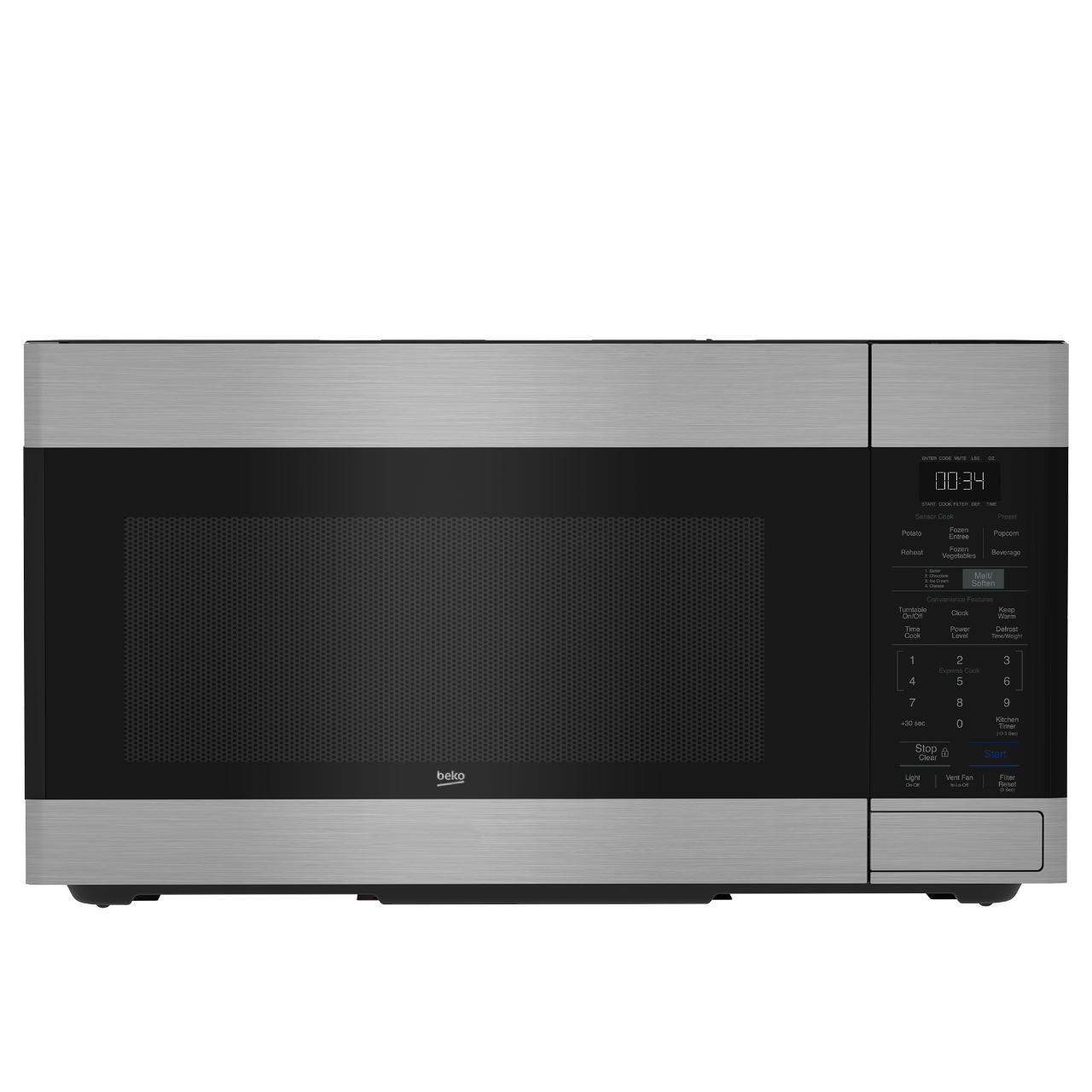 beko 30 Countertop Microwave - Stainless Steel